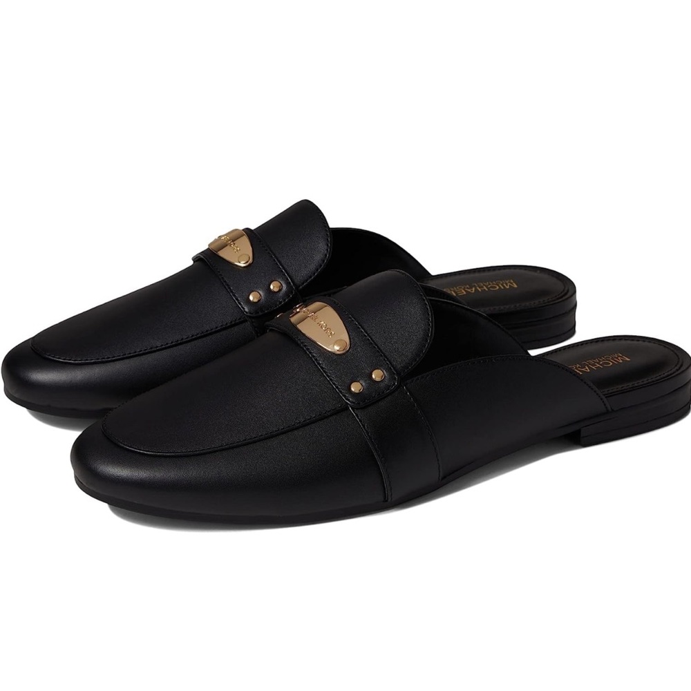 NWOT- Michael Micheal Kors/MK Plate Mule Shoes